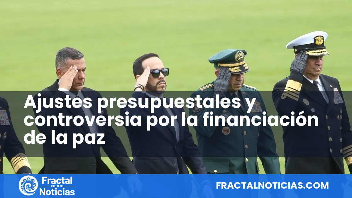 Ajustes presupuestales y controversia por la financiación de la paz — Fractal Noticias