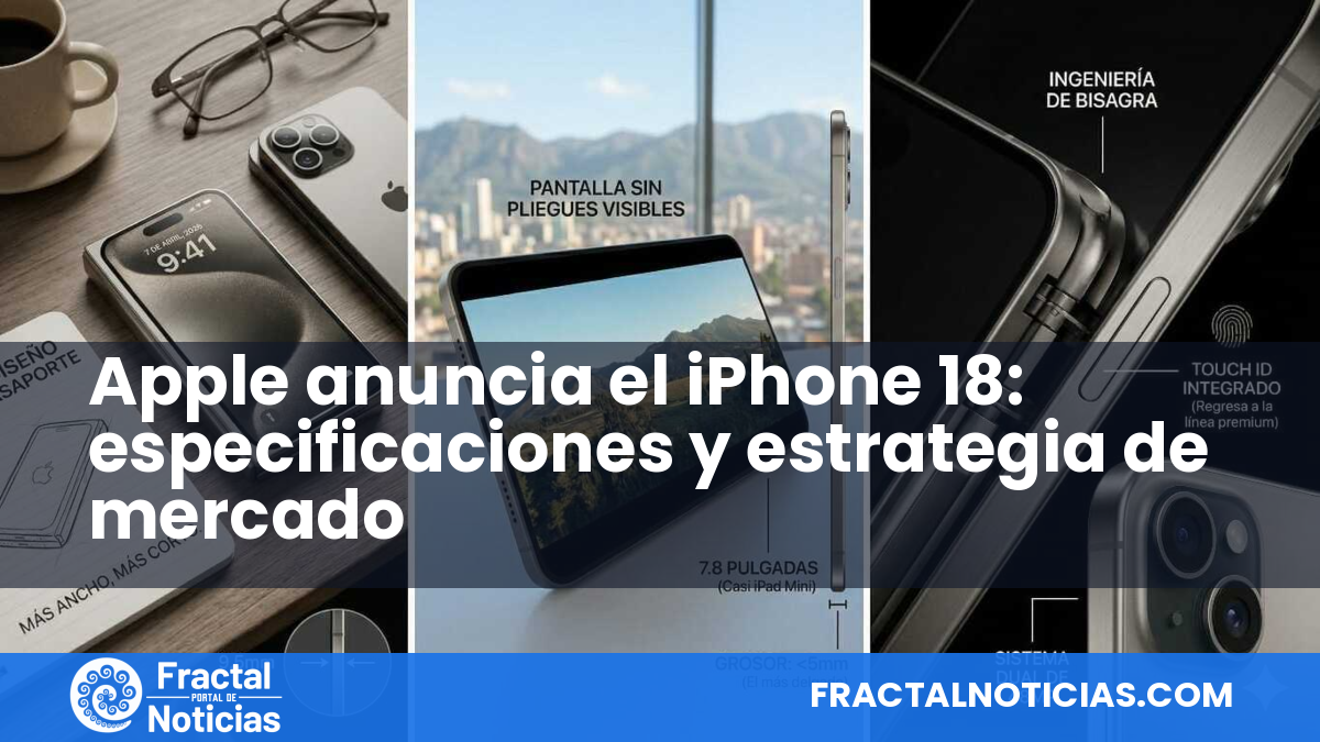 Apple anuncia el iPhone 18: especificaciones y estrategia de mercado — Fractal Noticias