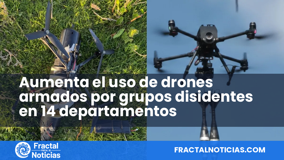 Aumenta el uso de drones armados por grupos disidentes en 14 departamentos — Fractal Noticias