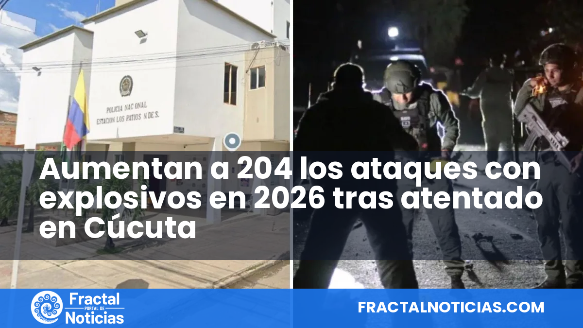 Aumentan a 204 los ataques con explosivos en 2026 tras atentado en Cúcuta — Fractal Noticias