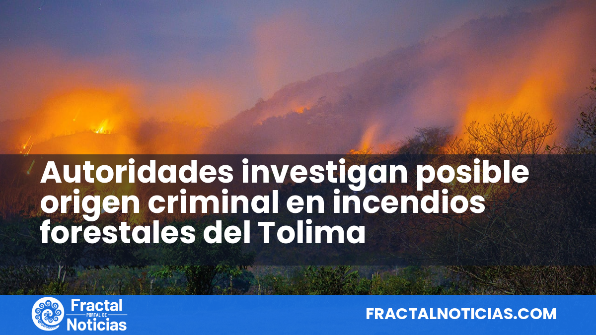 Autoridades investigan posible origen criminal en incendios forestales del Tolima — Fractal Noticias