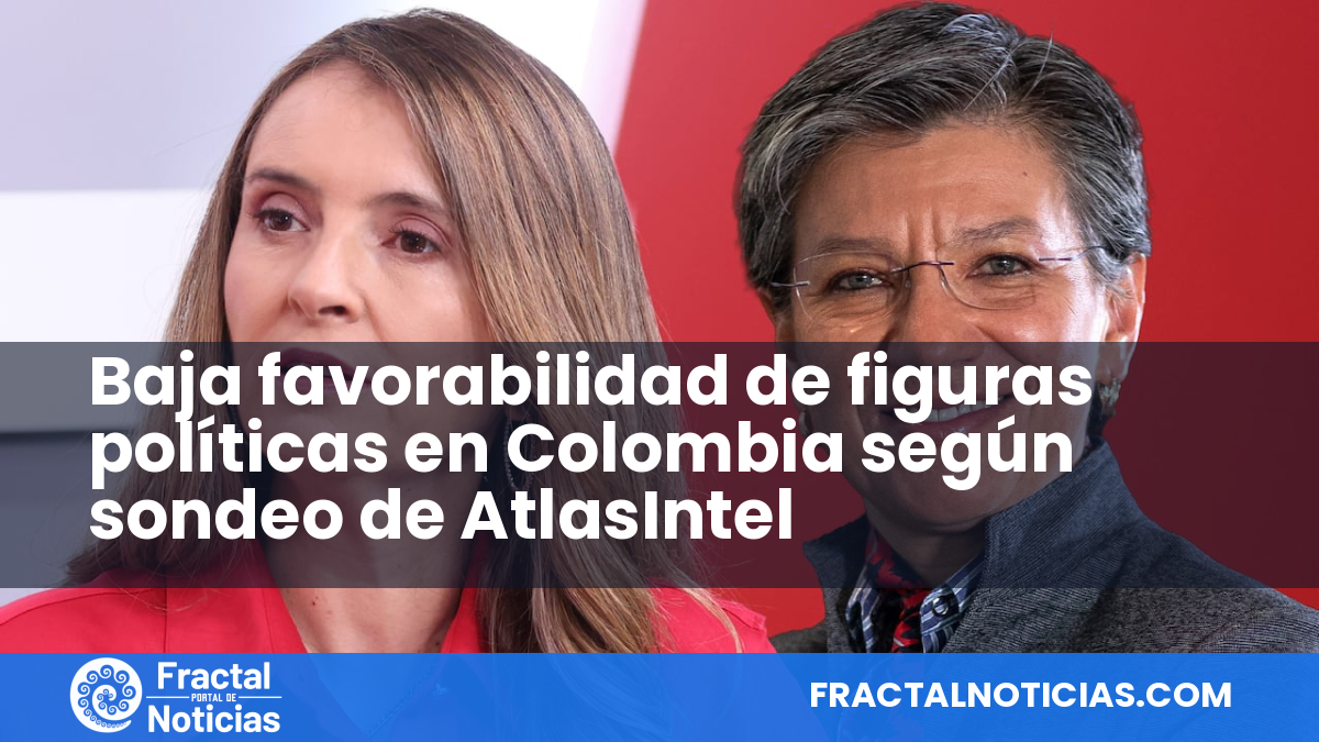 Baja favorabilidad de figuras políticas en Colombia según sondeo de AtlasIntel — Fractal Noticias