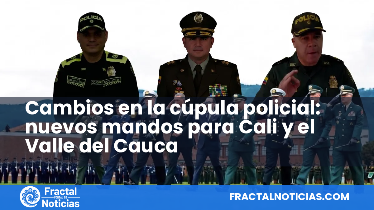 Cambios en la cúpula policial: nuevos mandos para Cali y el Valle del Cauca — Fractal Noticias