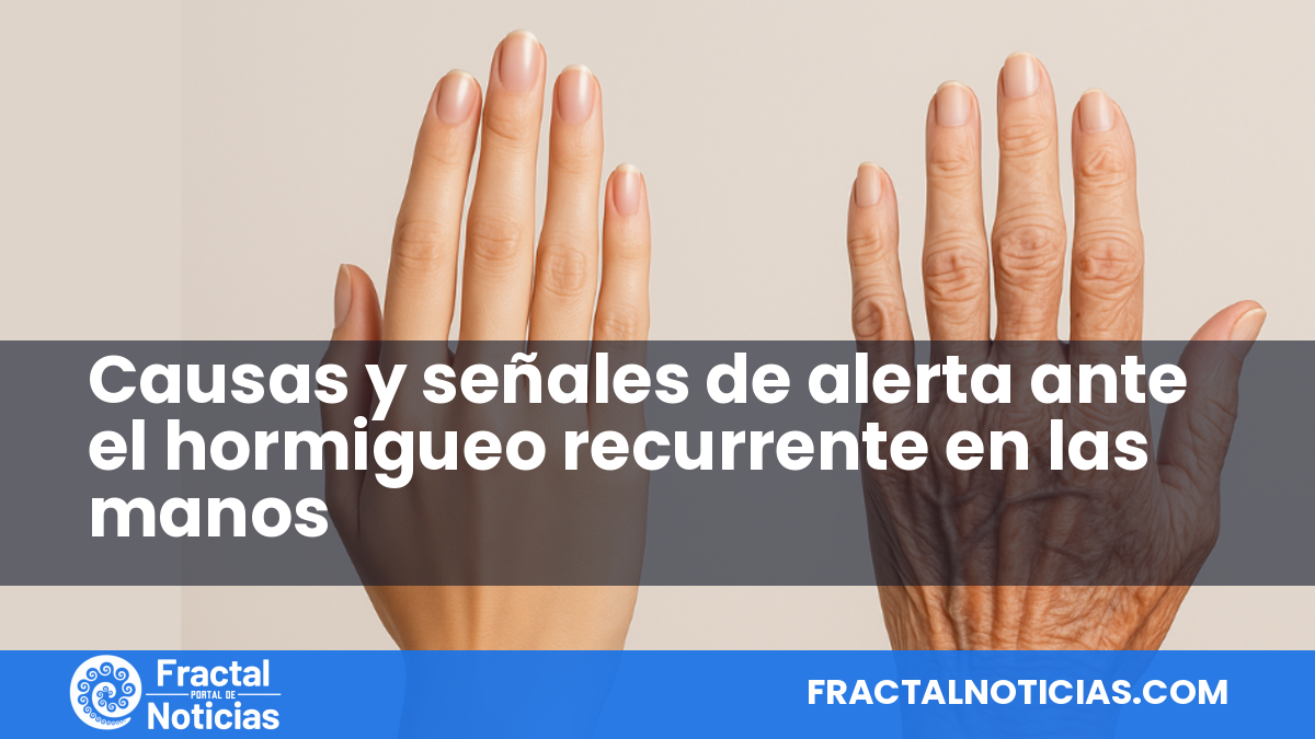 Causas y señales de alerta ante el hormigueo recurrente en las manos — Fractal Noticias