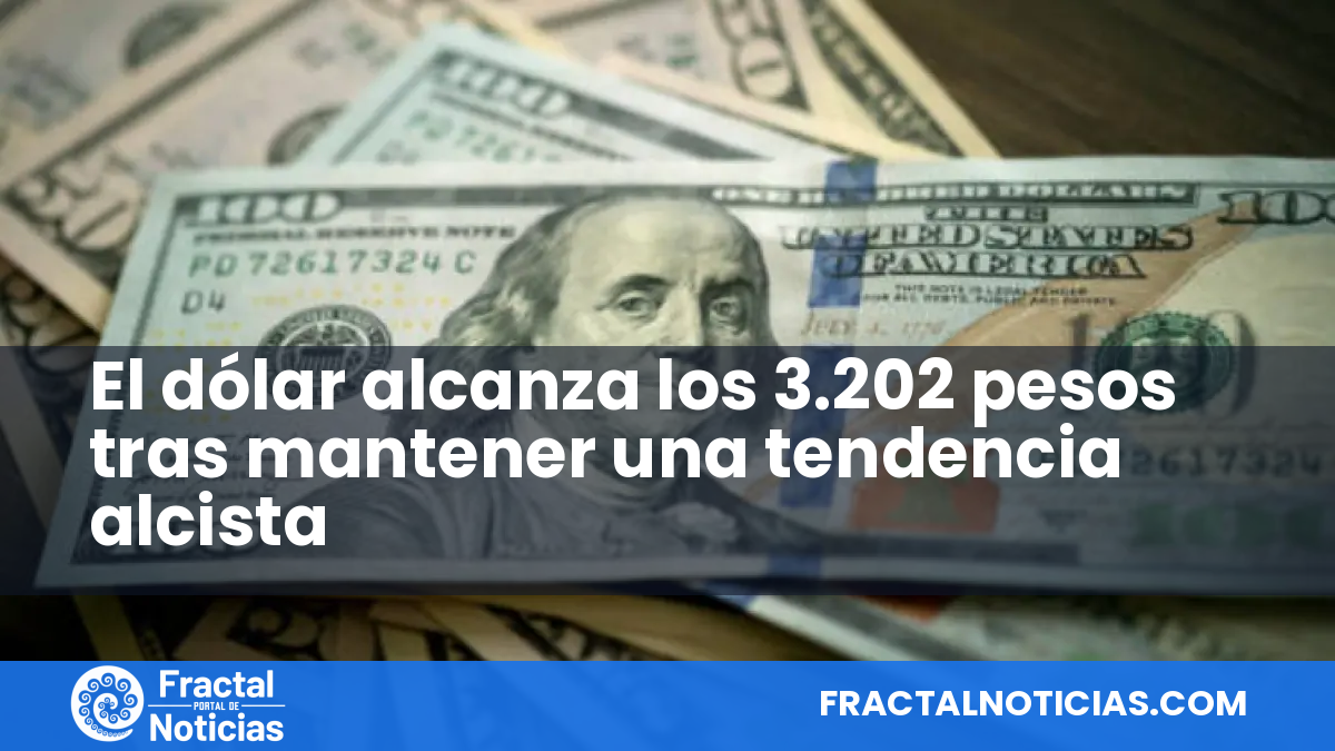 El dólar alcanza los 3.202 pesos tras mantener una tendencia alcista — Fractal Noticias