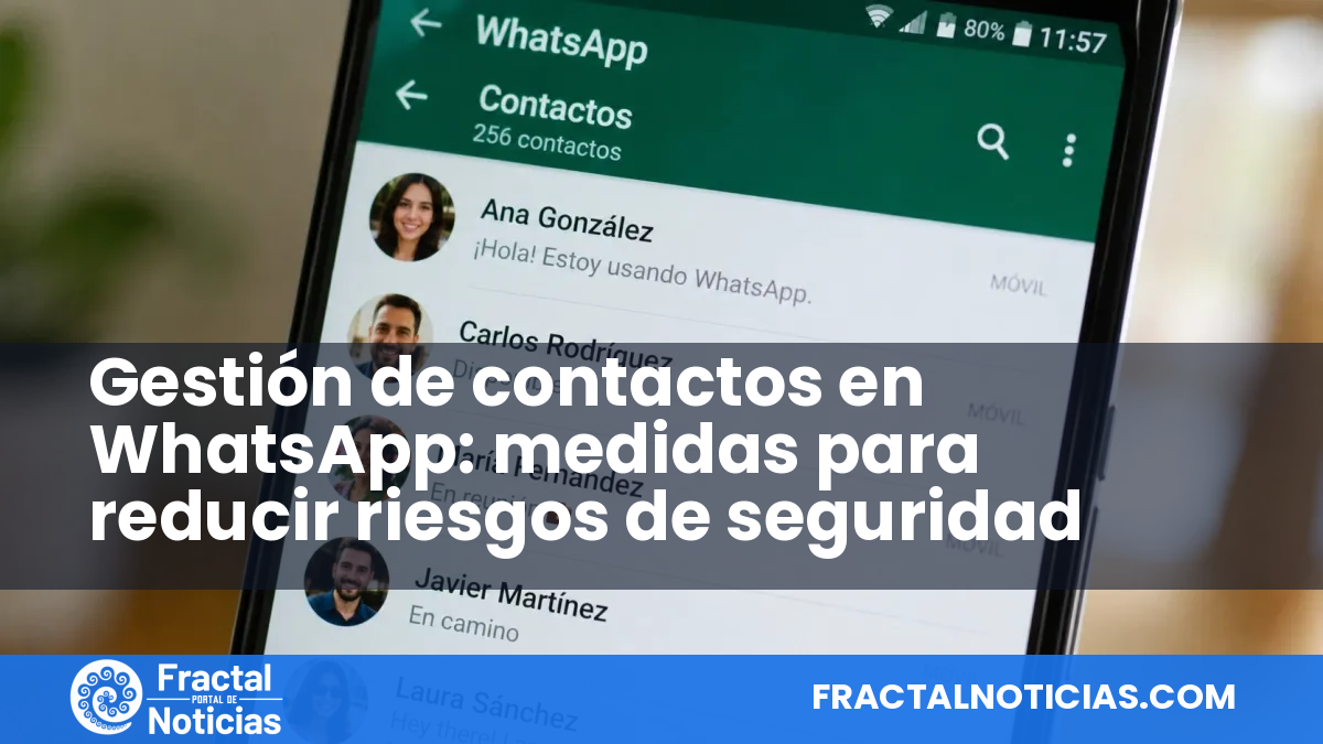 Gestión de contactos en WhatsApp: medidas para reducir riesgos de seguridad — Fractal Noticias