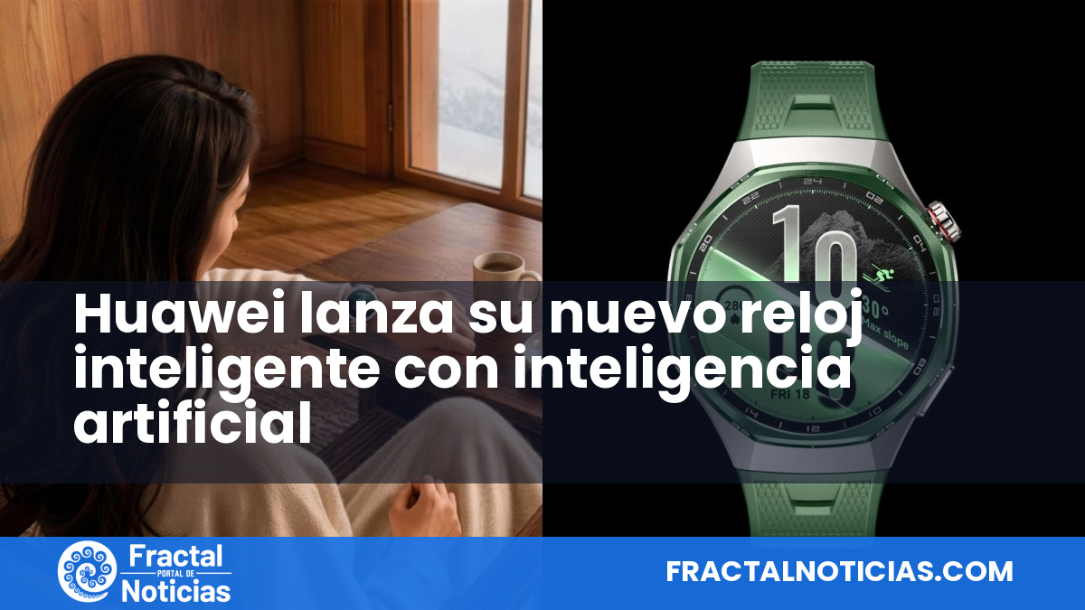 Huawei lanza su nuevo reloj inteligente con inteligencia artificial — Fractal Noticias