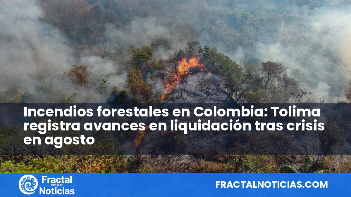 Incendios forestales en Colombia: Tolima registra avances en liquidación tras crisis en agosto — Fractal Noticias