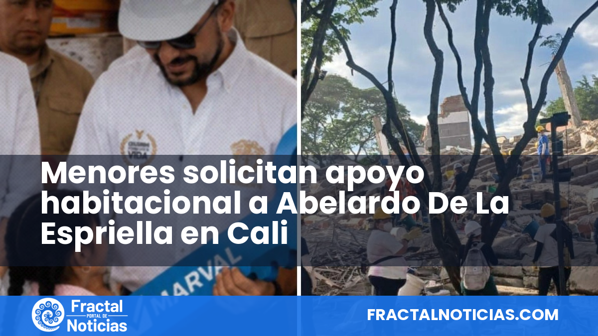 Menores solicitan apoyo habitacional a Abelardo De La Espriella en Cali — Fractal Noticias