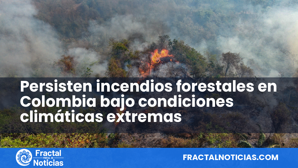 Persisten incendios forestales en Colombia bajo condiciones climáticas extremas — Fractal Noticias