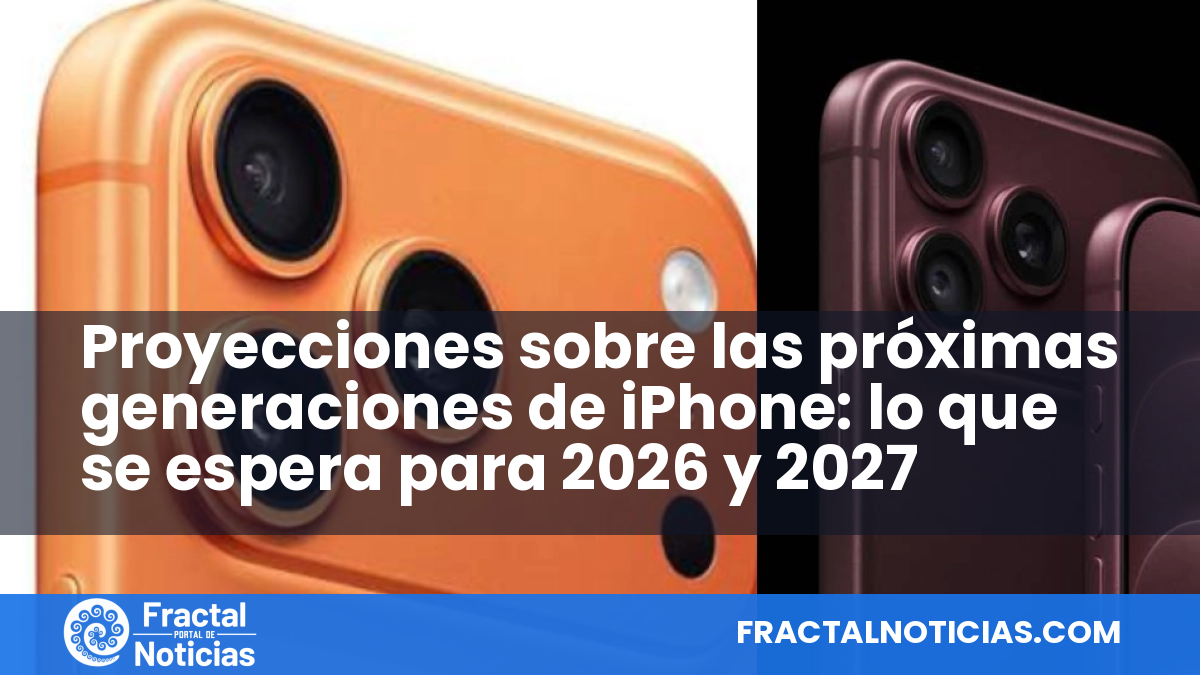 Proyecciones sobre las próximas generaciones de iPhone: lo que se espera para 2026 y 2027 — Fractal Noticias