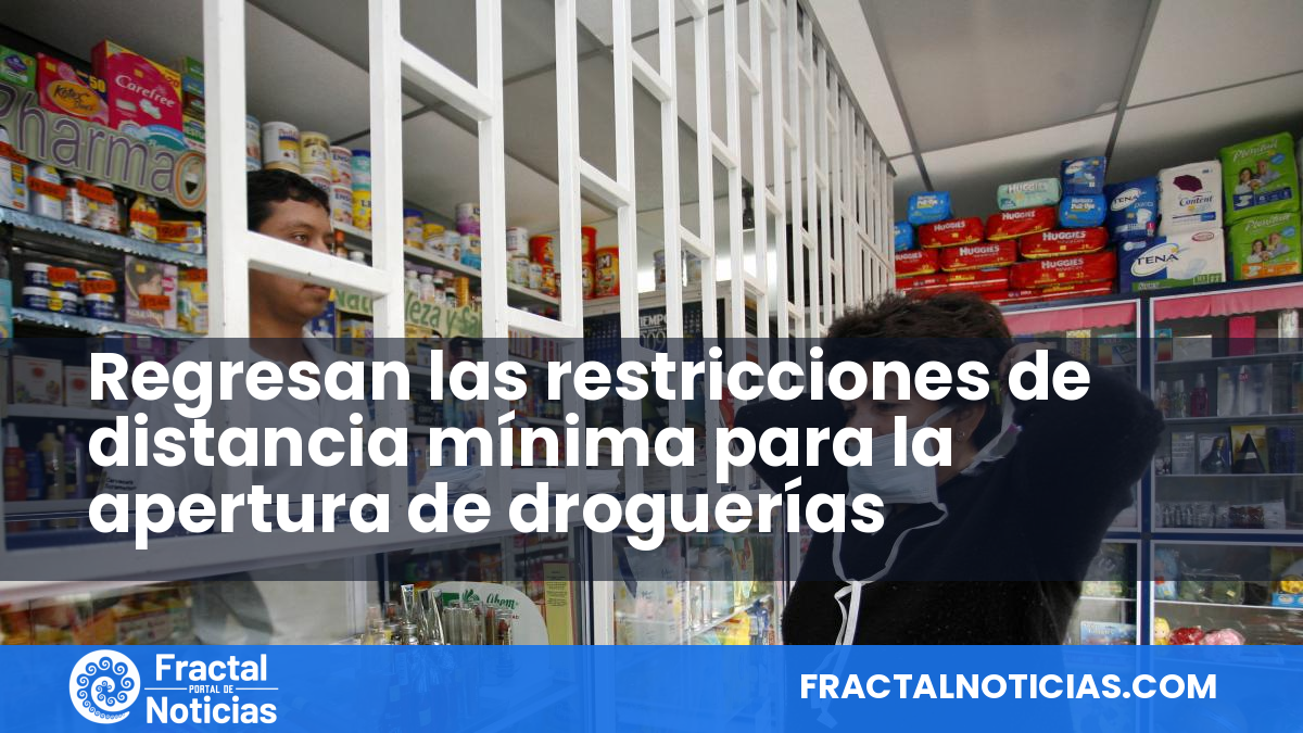 Regresan las restricciones de distancia mínima para la apertura de droguerías — Fractal Noticias