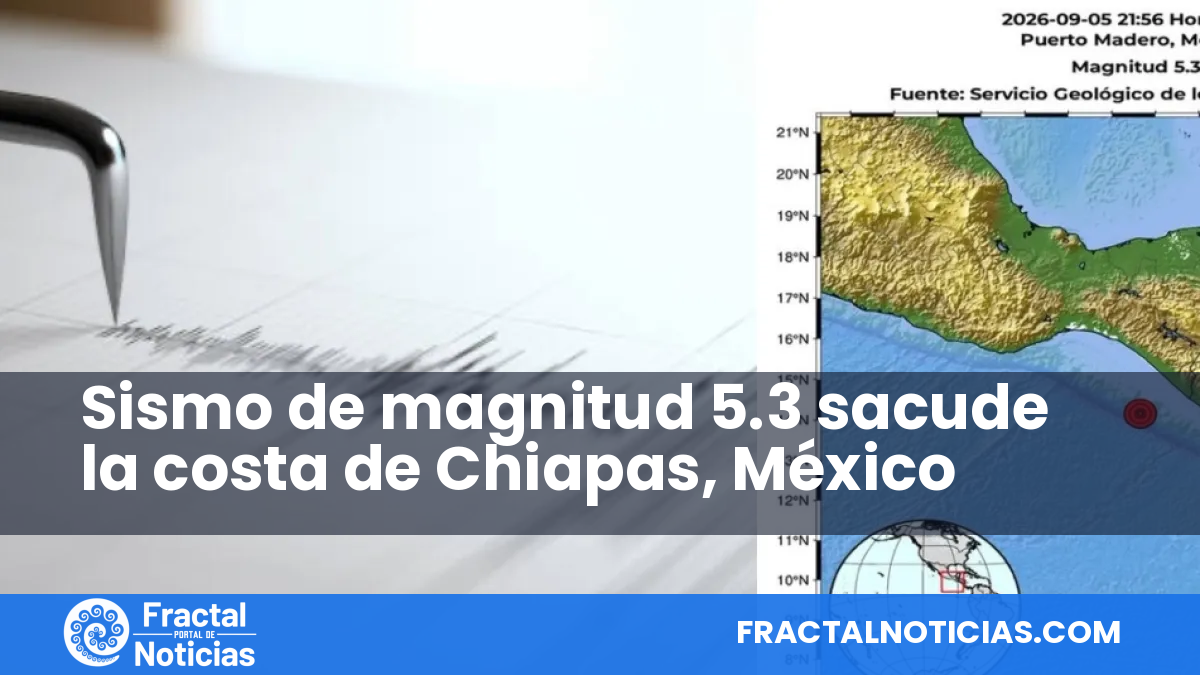 Sismo de magnitud 5.3 sacude la costa de Chiapas, México — Fractal Noticias