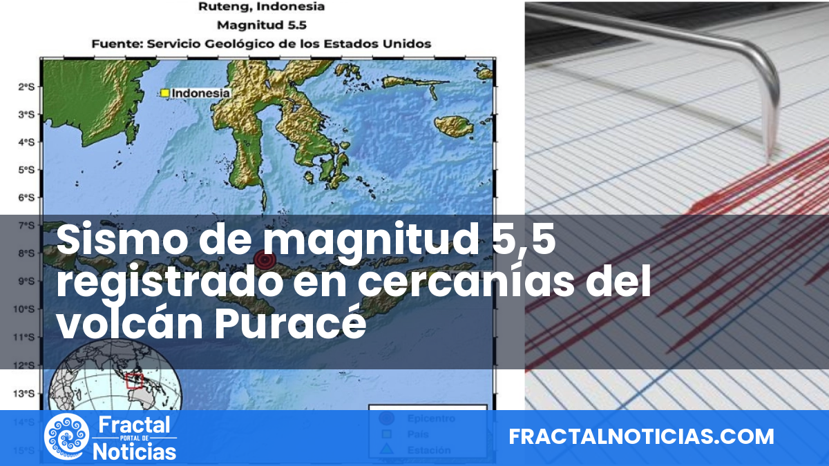 Sismo de magnitud 5,5 registrado en cercanías del volcán Puracé — Fractal Noticias