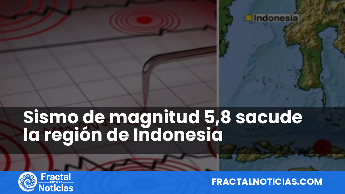 Sismo de magnitud 5,8 sacude la región de Indonesia — Fractal Noticias