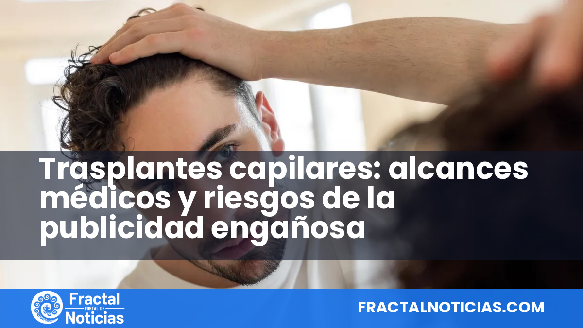 Trasplantes capilares: alcances médicos y riesgos de la publicidad engañosa — Fractal Noticias