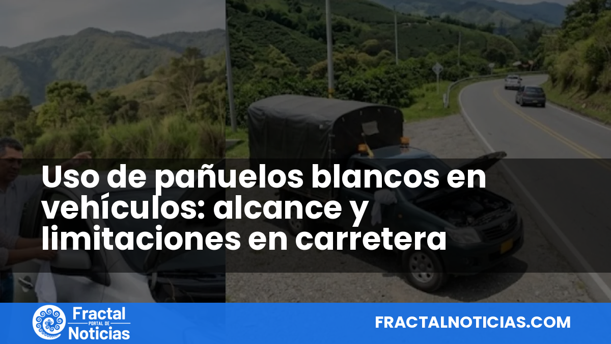 Uso de pañuelos blancos en vehículos: alcance y limitaciones en carretera — Fractal Noticias