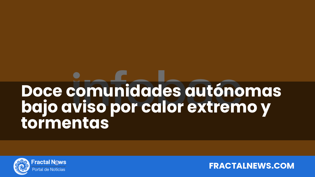 Doce comunidades autónomas bajo aviso por calor extremo y tormentas — Fractal Noticias